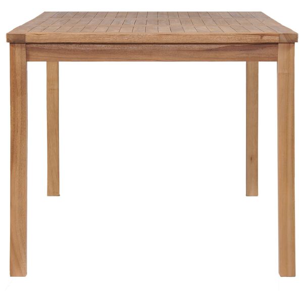 vidaXL 7 Piece Garden Dining Set 150x90 cm Solid Teak Wood