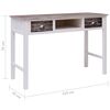vidaXL Writing Desk Brown 110x45x76 cm Wood