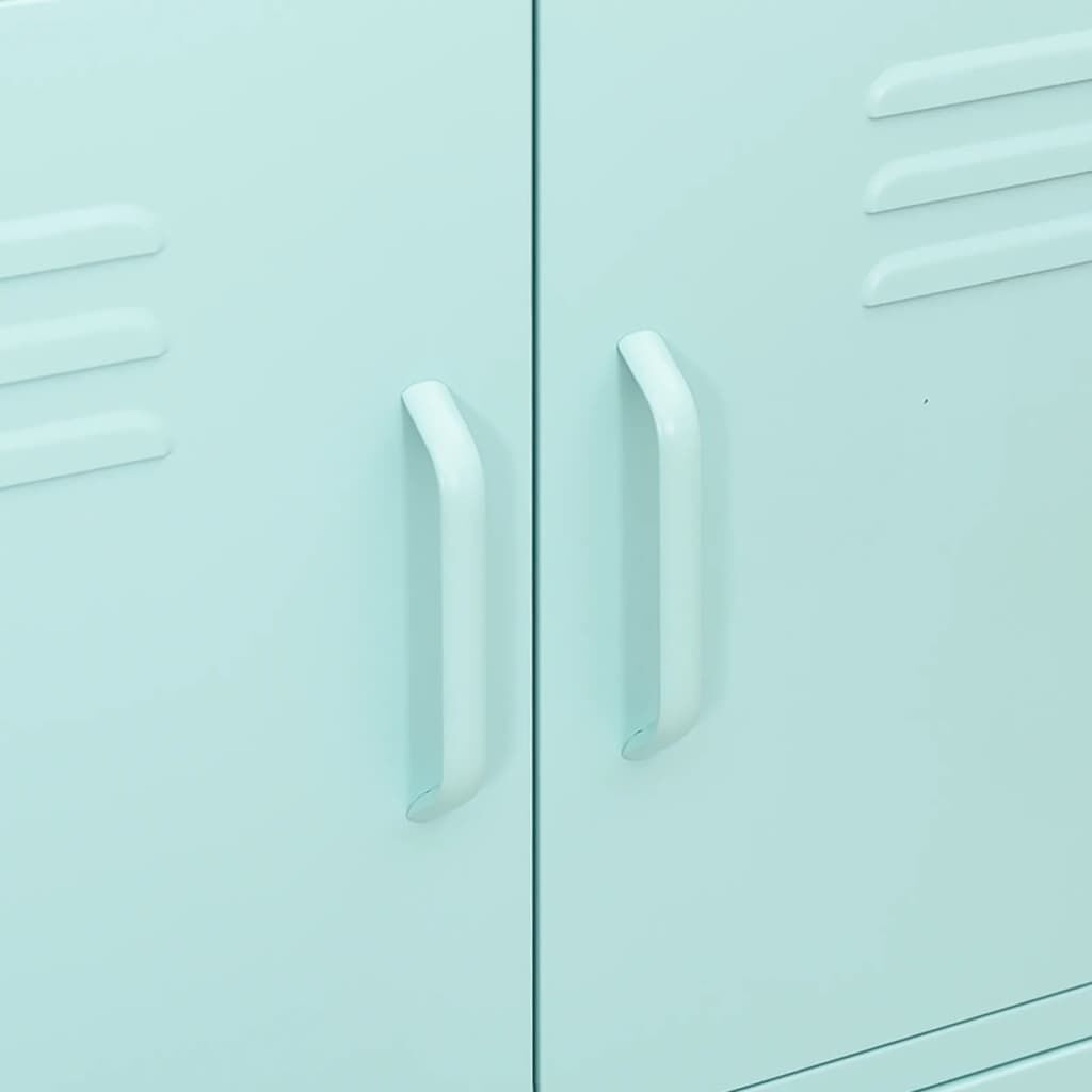 vidaXL Storage Cabinet Mint 80x35x101.5 cm Steel