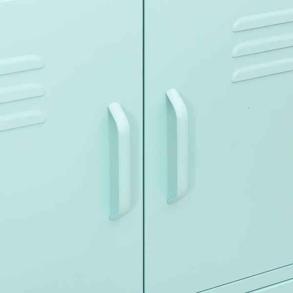 vidaXL Storage Cabinet Mint 80x35x101.5 cm Steel