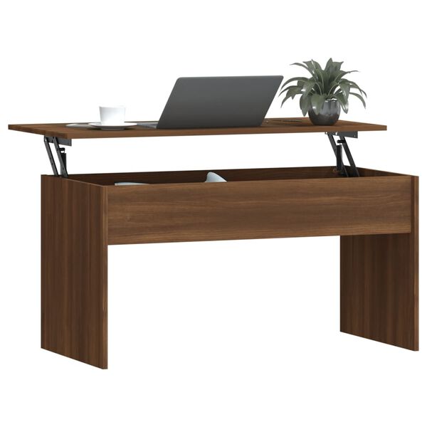 vidaXL Coffee Table Brown Oak 102x50.5x52.5 cm Engineered Wood