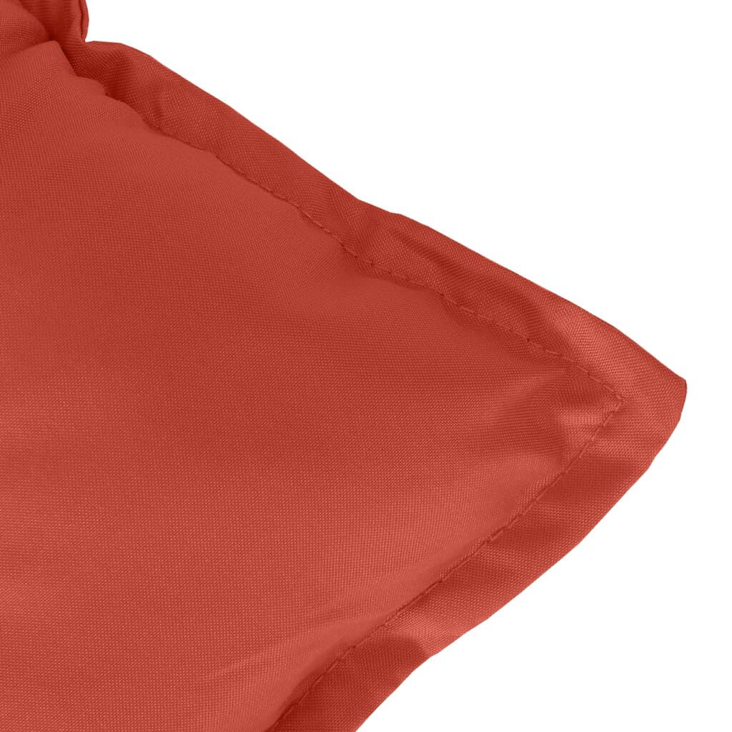 vidaXL Garden Bench Cushion Melange Red 120x50x7 cm Fabric