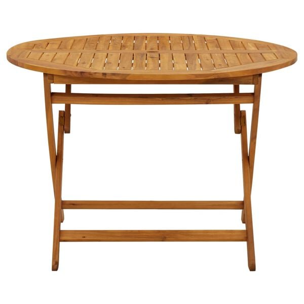 vidaXL Folding Garden Table 110 cm Solid Acacia Wood