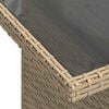 vidaXL 8 Piece Garden Sofa Set with Cushions Beige Poly Rattan