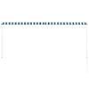 vidaXL Retractable Awning 300x150 cm Blue and White