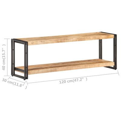 vidaXL TV Cabinet 120x30x40 cm Rough Mango Wood