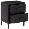 vidaXL Bedside Cabinets 2 pcs Black 36x30x45 cm Solid Wood Pine