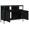 vidaXL Bathroom Sink Cabinet Black 80x30x60 cm Engineered Wood