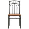 vidaXL Dining Chairs 2 pcs Brown MDF