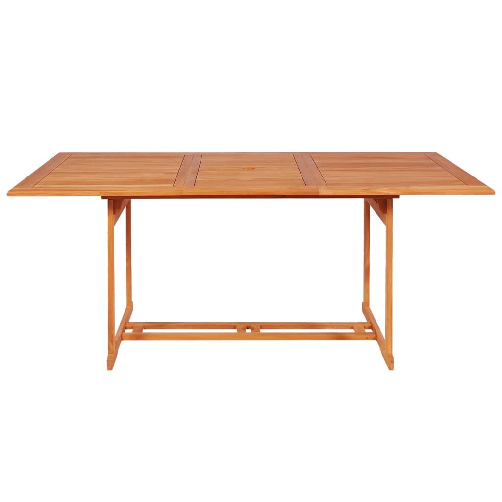 vidaXL 7 Piece Garden Dining Set Solid Teak Wood