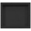 vidaXL Shower Niche Matt Black 41x36x10 cm