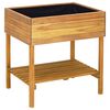 vidaXL Raised Garden Planter 78.5x58.5x78.5 cm Solid Acacia Wood