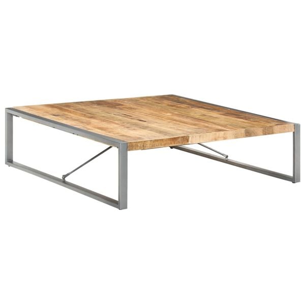 vidaXL Coffee Table 140x140x40 cm Rough Mango Wood