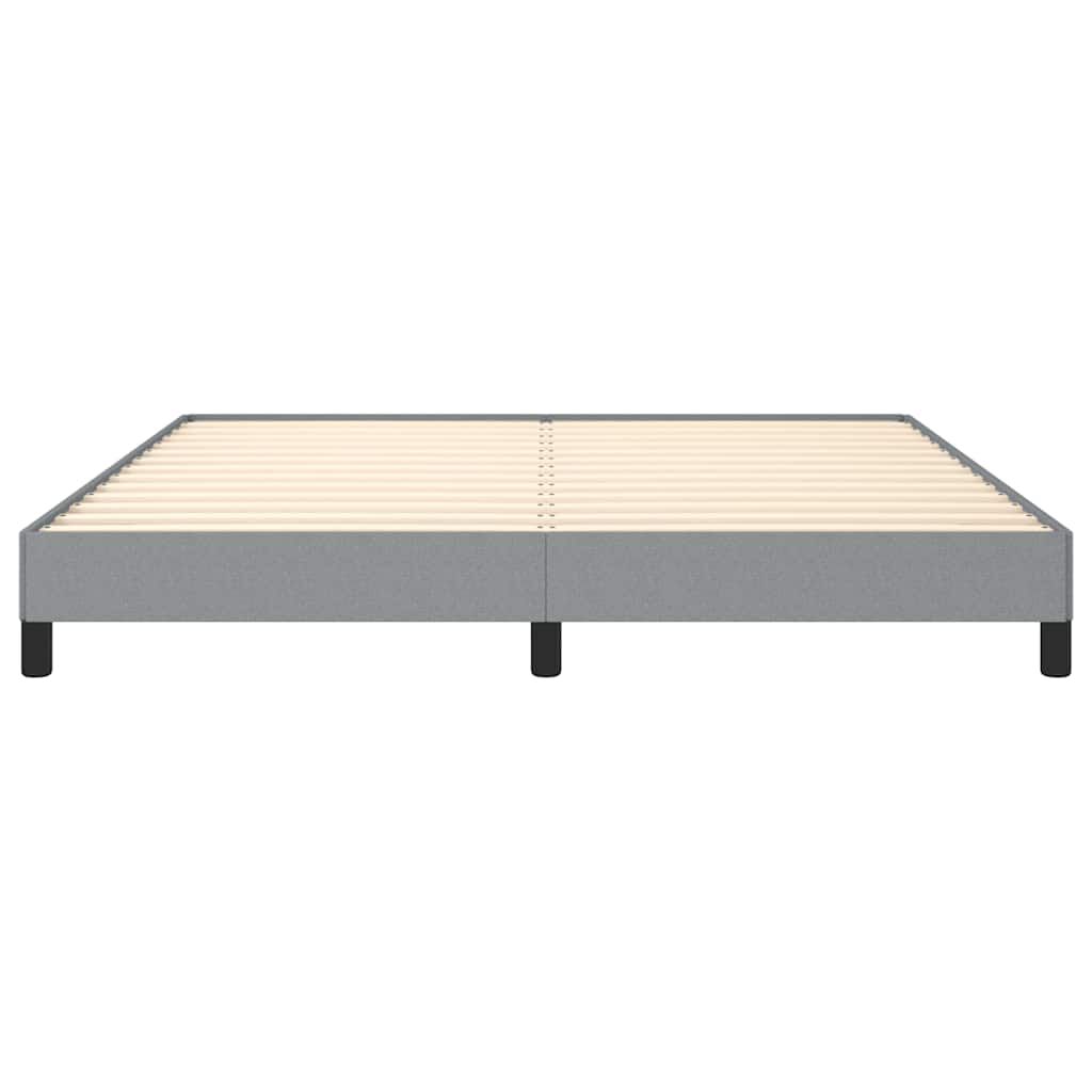 vidaXL Bed Frame without Mattress Light Grey California King Fabric