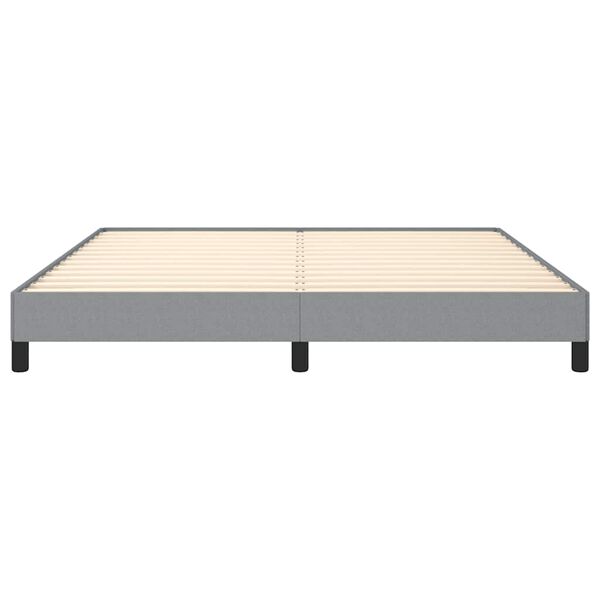 vidaXL Bed Frame without Mattress Light Grey California King Fabric