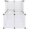 vidaXL Small Animal Cage Transparent 142x74x93 cm PP and Steel