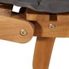 vidaXL Sun Loungers with Cushions 2 pcs Dark Grey Solid Wood Acacia