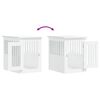 vidaXL Dog Crate Furniture White 45x62x59 cm Engineered Wood
