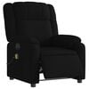 vidaXL Electric Massage Recliner Chair Black Fabric