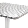 vidaXL Garden Table Silver 60x60x70 cm Aluminium