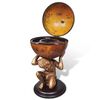 vidaXL Globe Bar Wine Stand Atlas Design 42x42x85 cm