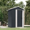 vidaXL Garden Shed Anthracite 126x97.5x177 cm Galvanised Steel