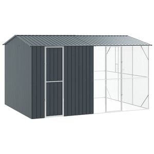 vidaXL Bird Cage Anthracite 430 x 310 x 247 cm Galvanised Steel