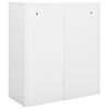 vidaXL Office Cabinet White 90x40x102 cm Steel