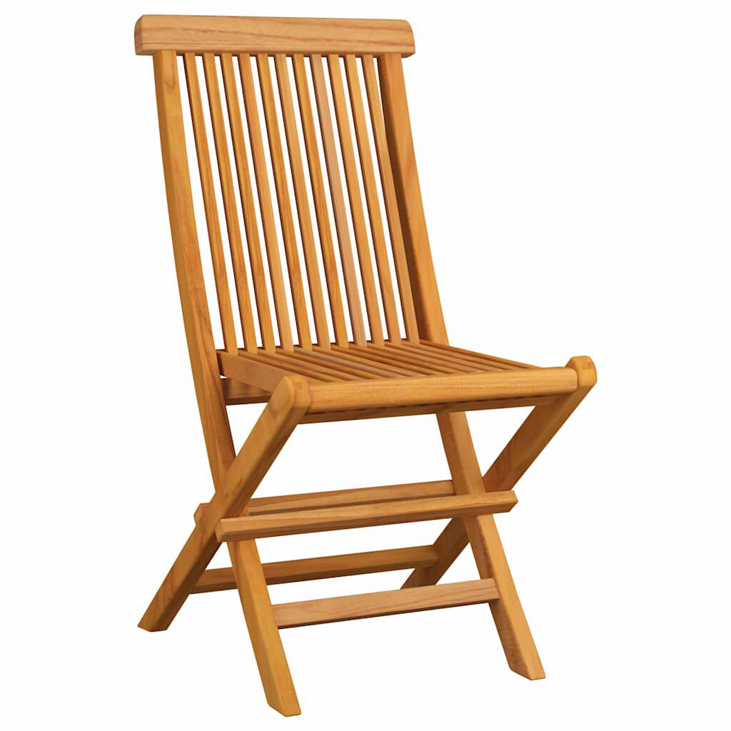 vidaXL Garden Chairs with Anthracite Cushions 6 pcs Solid Teak Wood