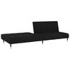 vidaXL 2-Seater Sofa Bed Black Velvet