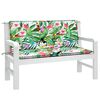 vidaXL Garden Bench Cushions 2pcs Multicolour 120x50x7cm Fabric