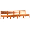 vidaXL Garden Sofas Armless 4 pcs Wax Brown Solid Wood Pine