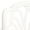 vidaXL 3 Piece Bistro Set Cast Aluminium White