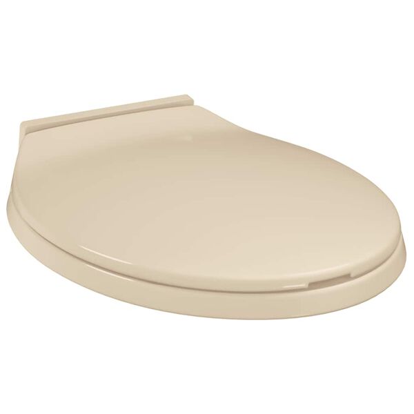 vidaXL Soft-Close Toilet Seat Beige Oval