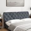 vidaXL Headboard Cushion Dark Grey 153 cm Velvet