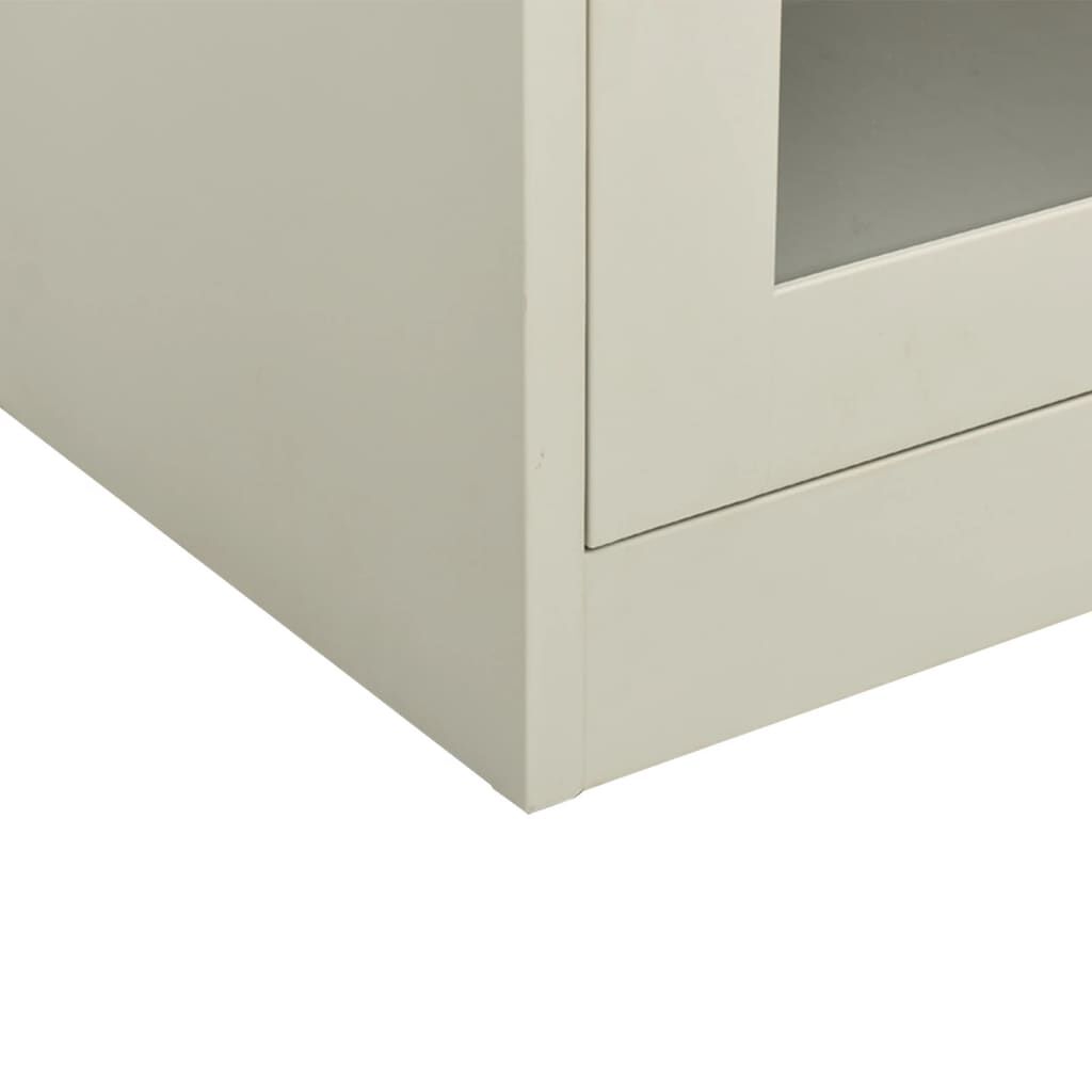 vidaXL Office Cabinet Light Grey 90x40x105 cm Steel