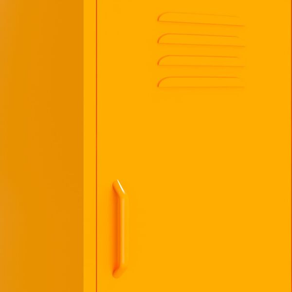 vidaXL Storage Cabinet Mustard Yellow 42.5x35x101.5 cm Steel