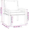 vidaXL 7 Piece Garden Lounge Set with Grey Cushions Steel