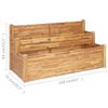 vidaXL 2-Tier Garden Planter 160x75x84 cm Solid Acacia Wood