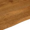 vidaXL Table Top 90x80x3.8 cm Live Edge Solid Wood Mango