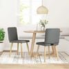 vidaXL Dining Chairs 2 pcs Dark Grey Fabric