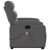vidaXL Stand up Massage Recliner Chair Dark Grey Fabric