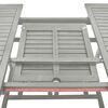 vidaXL 7 Piece Garden Dining Set (150-200)x100cm Solid Acacia Wood Grey