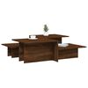 vidaXL Coffee Tables 2 pcs Brown Oak Engineered Wood