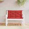 vidaXL Garden Bench Cushion Red 100x(50+50)x7cm Oxford Fabric