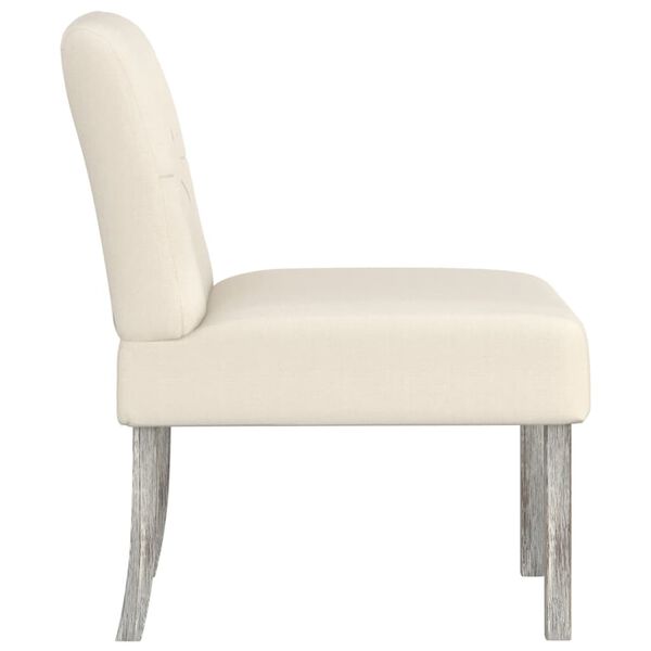 vidaXL Slipper Chair LinenButton Design