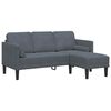 vidaXL Sofa Set 2 pcs Dark grey 173 x 131 x 67 cm Velvet