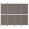 vidaXL 4-Panel Room Divider Anthracite 200x200 cm Fabric