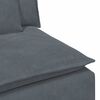 vidaXL Modular Sofa Armrest End Module with Cushions Dark Grey 100 cm