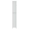 vidaXL Over-the-Toilet Storage BERG White 60x27x164.5 cm Solid Wood